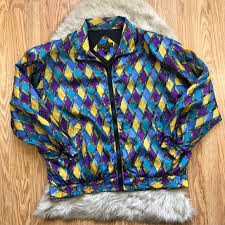 Bogati Studio Jackets Coats Vintage Bogari Studio Silk Bomber Jacket Sz Large Poshmark