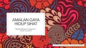 Amalan gaya hidup sihat harus diterapkan dalam kehidupan setiap insan kerana kesihatan kita diibaratkan anugerah tuhan yang sangat berharga. Bahasa Melayu Tingkatan 1 Amalan Gaya Hidup Sihat Youtube