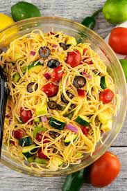 1 (12 ounce) package of angel hair, vermicelli or thin spaghetti; Italian Spaghetti Salad One Pot Recipes
