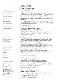 Account Manager Cv Example Cv Resume Sample Functional Resume Sample Resume