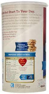4 1/2 cups quaker old fashioned oats, uncooked 1 cup brown sugar, firmly packed 3/4 cup these quaker oatmeal cookie recipes are easy and delicious. Amazon Com Quaker Oats Quick Oatmeal 42 Ounce Packages Pack Of 4 Oatmeal Breakfast Cereals