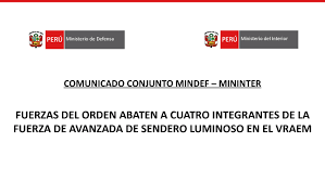 Cúpula de sendero luminoso, con abimael guzmán a la cabeza, fue condenada a cadena perpetua por este. Fuerzas Del Orden Abaten A Cuatro Integrantes De La Fuerza De Avanzada De Sendero Luminoso En El Vraem Gobierno Del Peru