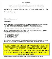 This construction estimate template can be used by a subcontractor or a supplier. 7 Free Contractor Bid Form Examples Pdf Examples