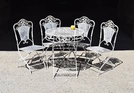 Ensembles repas ou détente en métal, bois et rotin. Mobilier De Jardin Ancien Et Objets En Fer Brocante Deco Jardin