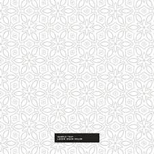 Floral seamless pattern with white jasmine on blue background. Free Vector Cute Silver Floral Pattern On A White Background