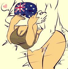 1girls australia australia (countryhumans) australian flag countryhumans  countryhumans girl cum cum in pussy female flawsy heart humanoid open mouth  orgasm rolling eyes sex solo focus tagme tan union jack
