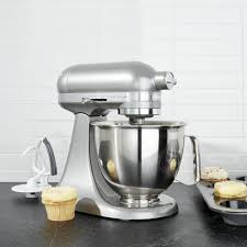 Kitchenaid Artisan Contour Silver Mini Mixer With Flex Edge Beater Reviews Crate And Barrel Kitchen Aid Kitchenaid Artisan Crate And Barrel