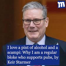 I love a pint of alcohol and a scampi: Why I am a regular bloke who  supports pubs, by Keir Starmer. Link in comments