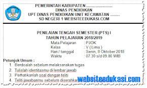 Jadi, akan sangat membantu sekali bagi adik adik kelas 5 untuk dijadikan bahan belajar untuk menghadapi ujian yang sesungguhnya. Soal Pts Uts Pjok Kelas 5 Semester 1 K13 Tahun 2018 2019 Soal Terbaru