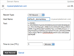 Create A Dkim Txt Record Rackspace Developer Center