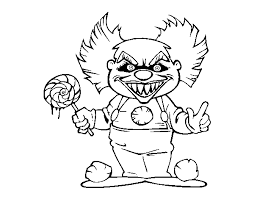 Un clown est un personnage comique de l'univers du cirque, dont le nom est emprunté à l'anglais. Coloriage De Clown Diabolique Pour Colorier Coloritou Com