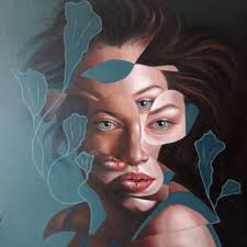 Portrait Duality Linda, Large Double Por, Painting by Adelacreative