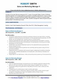 The importance of integrating specific keywords from the job description in your resume. Sales And Marketing Manager Resume Samples Qwikresume