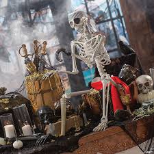 With so many creative pirate party ideas, this one works for kids of every age. Posable Pirate Skeleton Halloween Decoration