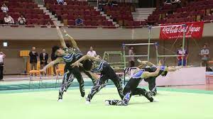 Rhythmic gymnastics is the only discipline of the gymnastics program to only be practiced by women. Men S Rhythmic Gymnastics Hanazono University Japan Youtube