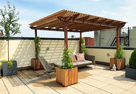 Using plants, outdoor furniture, and other landscape features, she will create a beautiful, functional patio where you can relax and escape. Harlem Roof Garden Pergola Contemporary Landscape New York By Amber Freda Garden Design Houzz