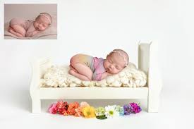 After download one of them, we could add anything we like. Rainbow Baby Newborn Digital Background Collection
