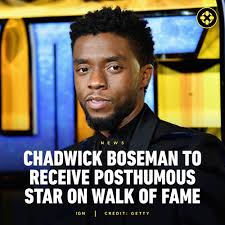 The Hollywood Chamber of Commerce has announced that Chadwick Boseman will  receive a star