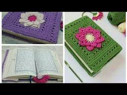 جراب كروشيه للمصحف تلبيسة مصحف كروشيه افكار لتزيين وتغليف المصحف او كتب بالكروشيه Youtube Crochet Phone Cover Crochet Book Cover Crochet Books