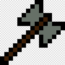 Minecraft Pixel Art Axe Ax Transparent Background Png Clipart Hiclipart This is my first pixel art, so i hope it turned out well! minecraft pixel art axe ax transparent