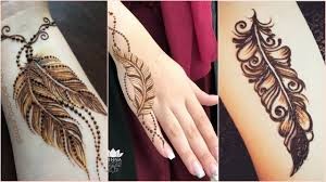 10 beautiful bengali mehndi designs mehndi is not a true bengali tradition but i've seen bengali ladies with red coloured designs on hands. Feather Tattoo Mehndi Designs Simple Tattoomehndidesigns Youtube