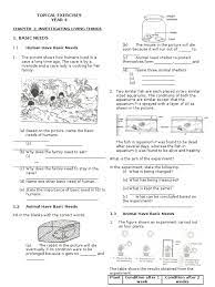 Year 5 science test paper. Revision Science Year 4 Exhalation Excretion