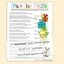 Pass The Prize Baby Shower Game A Must Have And So Much Fun Neutral Boys Girls Games Pass The Gift Printable Pdf File Instant Download Baby Shower Poems Baby Shower Baby