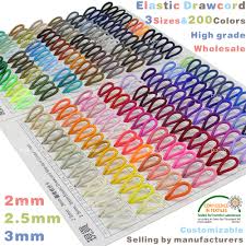 Us 3 9 20 Off 3 Sizes Bungee Elastic Drawcord For Garment Shoe Bag Gift Box Craft 200 Colors 2mm 2 5mm 3mm Eco Friendly Colorfast In Cords From Home