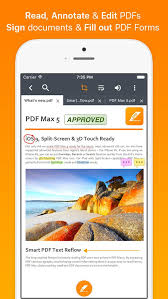 Pdf Max 5 Pro Read Annotate Sign Fill Out Forms Edit Pdfs On The App Store Ios News App Iphone Apps
