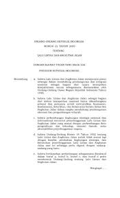 Pembangunan ekonomi semasa dasar pe. File Uu Nomor 22 Tahun 2009 Pdf Wikimedia Commons