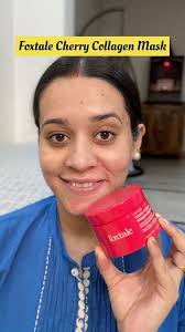 *Unsponsored* Foxtale Cherry Collagen Clay Mask Review #shorts #skincare  #newlaunch #faceglow