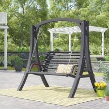 Our canopy swing has an adjustable canopy that can be set at various angles to provide optimal shade. Isiah Porch Swing With Stand