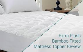 Extra Plush Bamboo Fitted Mattress Topper Best Home Decor Blog Mattress Mattress Topper Reviews Mattress Topper
