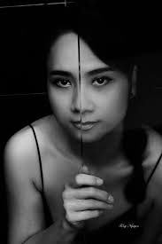 self portrait in an rv bathroom