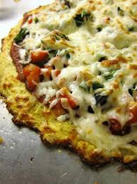 Cauliflower Pizza Crust Preheat Oven To 450 Degrees Spray A Cookie Sheet With Non Stick Cooking Spray In A Medium Bowl Stir Recipes Food Favorite Recipes