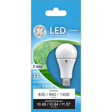 Ge 3 Way 4 7 13 Watt Led Daylight A21 Light Bulb 24096 Blain S Farm Fleet
