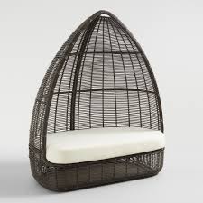 Dark Gray All Weather Wicker Maximus Egg Chair Gray Patio Furniture Teak Patio Furniture Outdoor Chairs