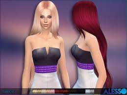 Alesso Galactic Hair Womens Hairstyles Sims Hair Long Hair Styles