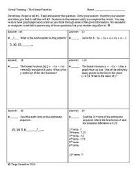 Circuit Training The Linear Function Algebra Linear Function Functions Algebra Solving Equations