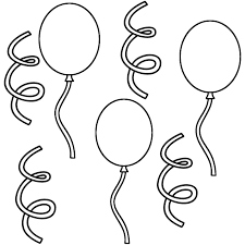 Printable Coloring Page Of Balloons Mike Folkerth King Of Simple New Year Coloring Pages Birthday Coloring Pages Free Coloring Pages