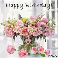 So what are you waiting for? Happy Birthday Flowers Happy Birthday Flower Happy Birthday Flowers Gif Birthday Wishes Flowers