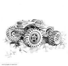 Blue thunder monster truck coloring page to color, print and download for free along with bunch of favorite monster truck coloring page for kids. Monster Truck Coloring Pages Printable Free Coloring Pages Printable Com