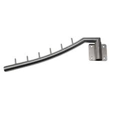 Stainless Steel Clothes Hanger With Swing Arm Holder Clothing Hanging System Duty Drying Rack Wall Mount Brushed In Robe Hoo Clothes Hanger Hanger Drying Rack