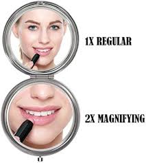 Presentes para mulheres Espelho de maquiagem significativo, espelho de  viagem I Love You, Prata, 2.6inch diameter