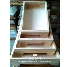 Selain unik hantaran ini juga nggak mudah rusak. Kotak Hantaran Kayu Rustic Plus Kaki Kayu Ide Kotak