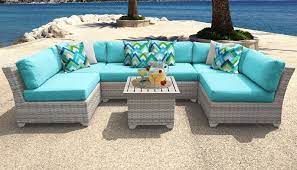 Fairmont 7 Piece Outdoor Wicker Patio Furniture Set 07c In Aruba Tk Classics Fairmont Patio Furnishings Outdoor Wicker Patio Furniture Outdoor Furniture Sets