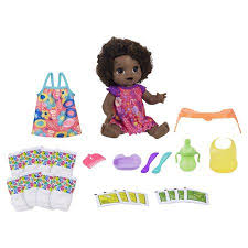 Baby Alive Happy Hungry Baby Black Curly Hair Bonus Pack Walmart Com Baby Alive Curly Hair Dolls Interactive Baby Dolls