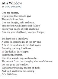 At A Window By Carl Sandburg Poetry Magazine Carl Sandburg Poetry Magazine Poetry