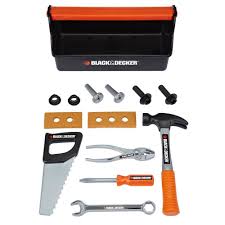 Black And Decker Tool Box Set Kids Tool Box Set Pretend Toys Play Boys Fun Black Decker Hammer Children Screw Kids Tool Box Black Decker Tool Box