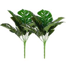 I have tons of felt left so i'll be making more felt diys in the coming months. Coolmade Artificial Plant Monstera Deliciosa Decor 2 Bundles Fake Shrubs Tropical Leaves Greenery Stems Palm Leaf Decor For Hawaiian Luau Party Decoration Walmart Com Walmart Com